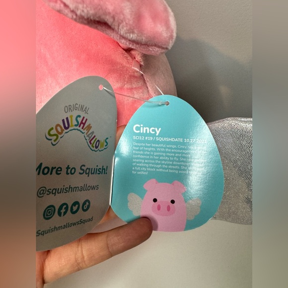 King’s Island Cincy the Flying Pig Squishmallow - Picture 2 of 8